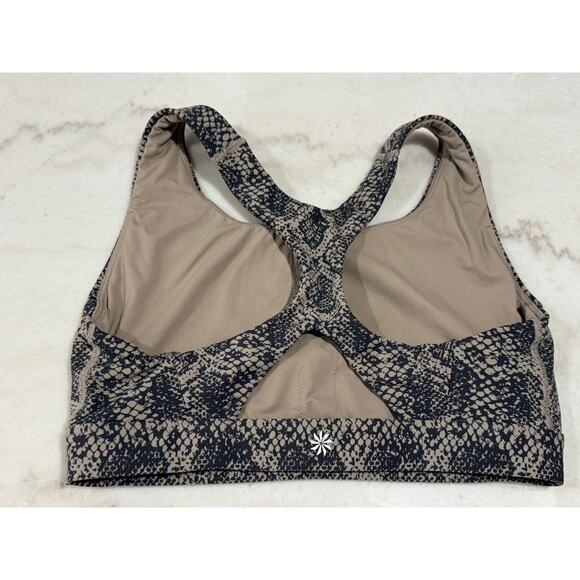 Athleta Snake Print Racerback Sports Bra – Size S (GUC) - Picture 4 of 7